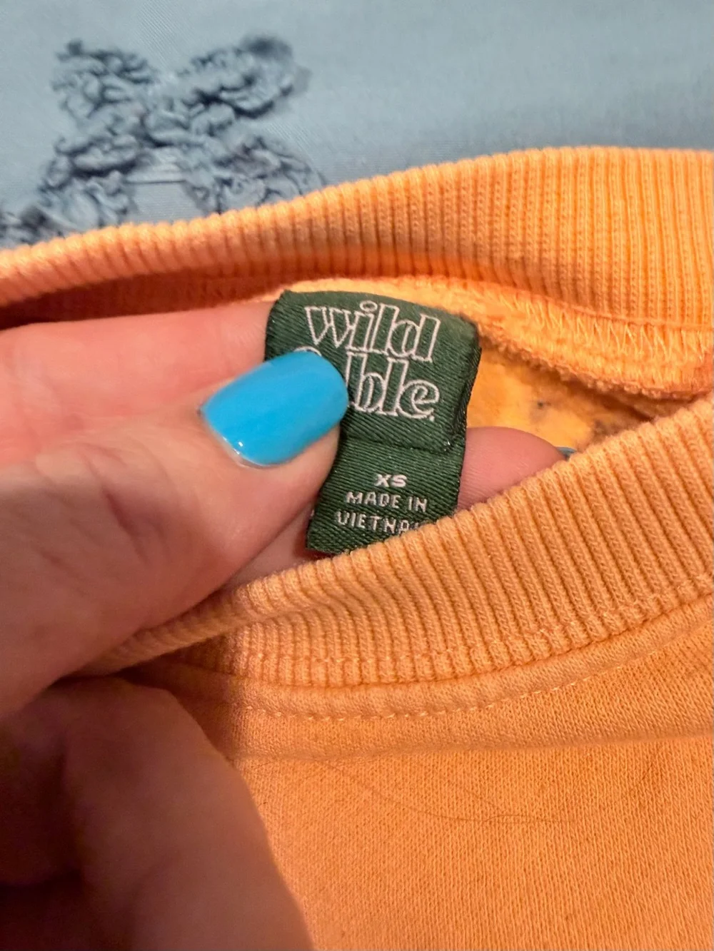 wild fable Peach Crewneck with White SURF Text - Picture 3 of 6